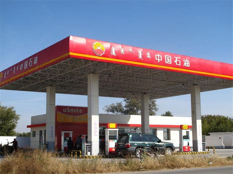 汕头加油站钢结构网架案例1